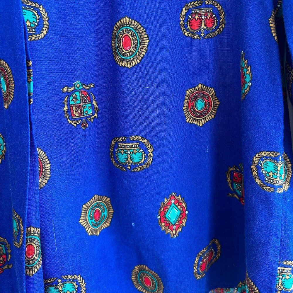 Lucia Vintage Patterned Button Up Top - Picture 10 of 10
